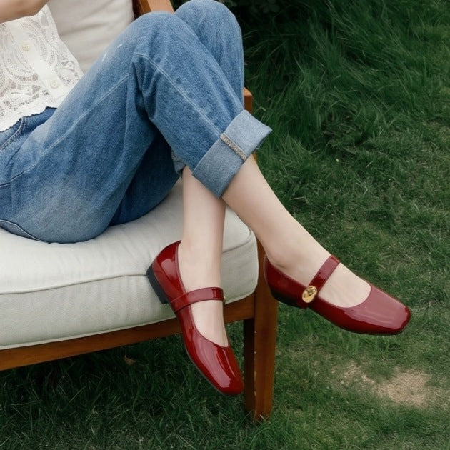 Delphine Beaded Mary Jane Flats