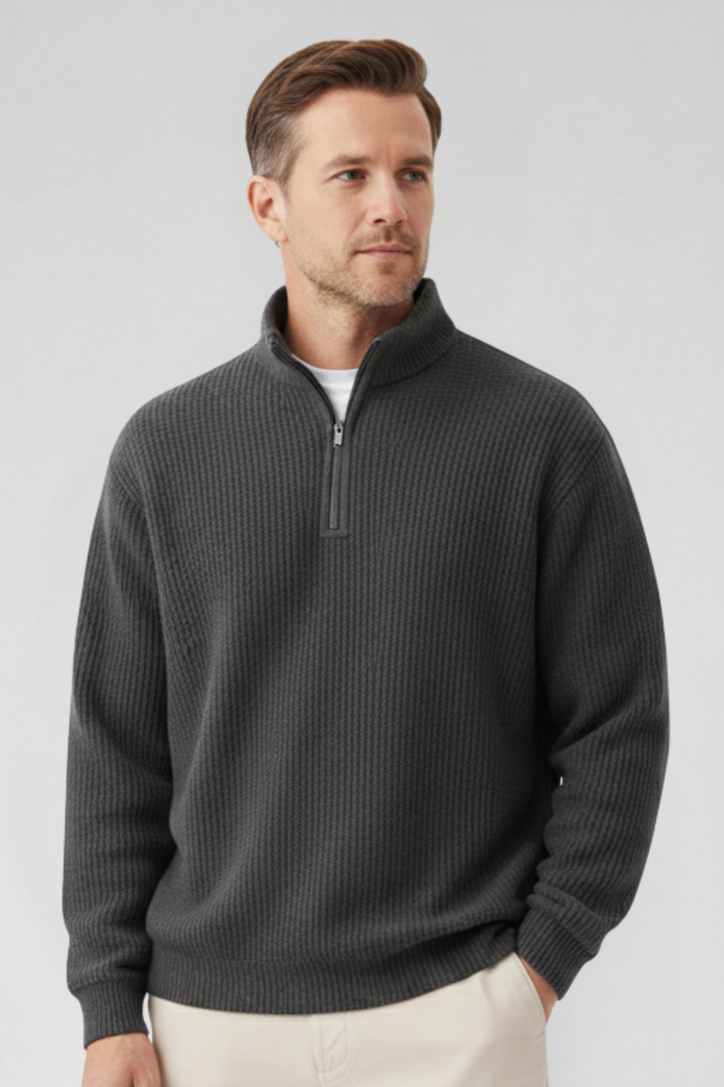 Dario Everyday Zip-Front Pullover