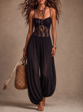 Laia Halter Lace Jumpsuit