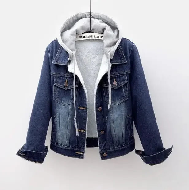 Rae Sherpa-Lined Denim Jacket