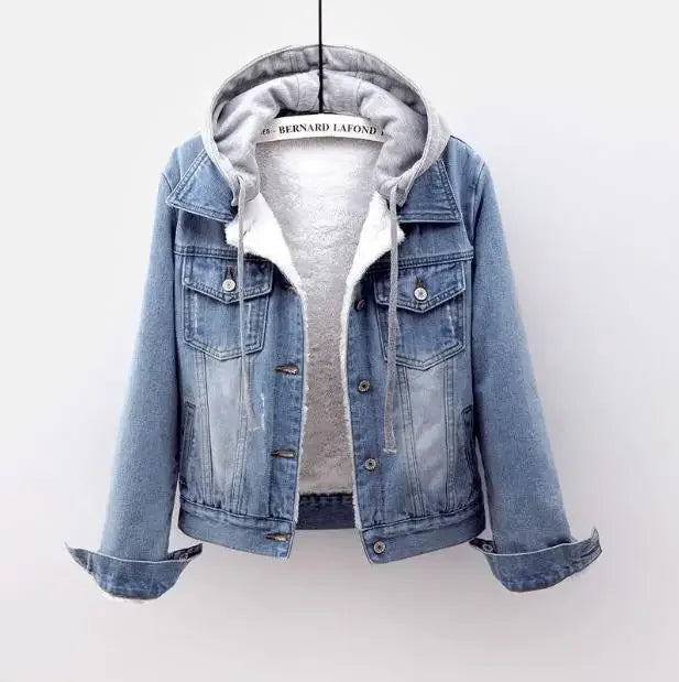 Rae Sherpa-Lined Denim Jacket