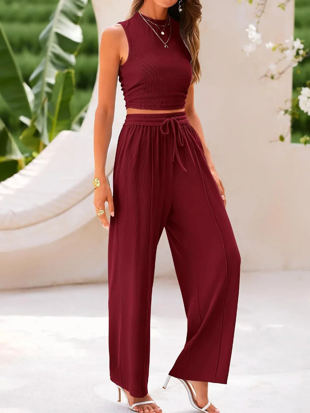 Sonia Casual Two-Piece Trouser Set