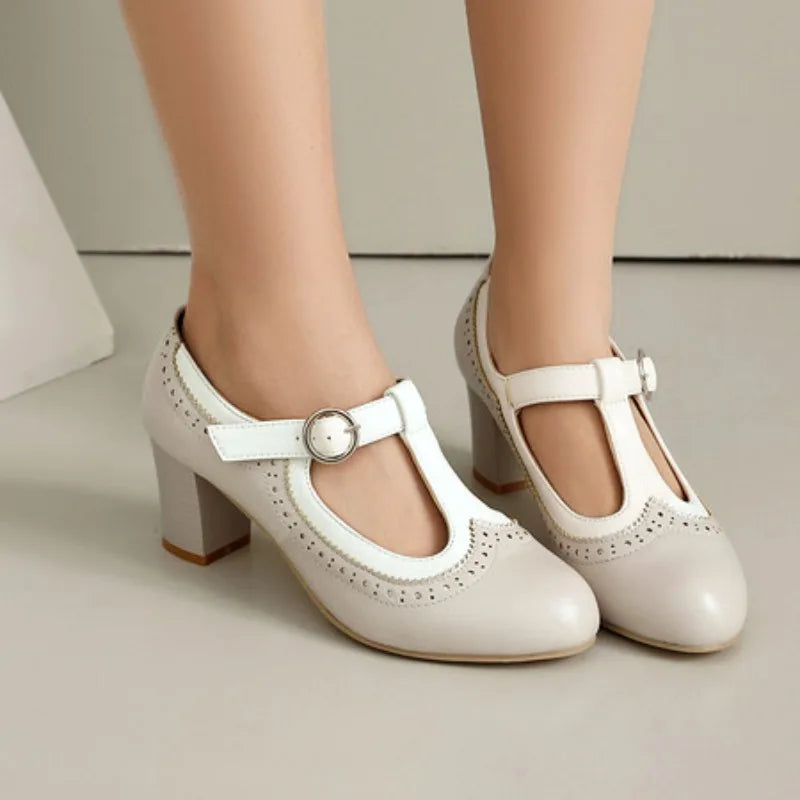 Rosette Mary-Jane Heels