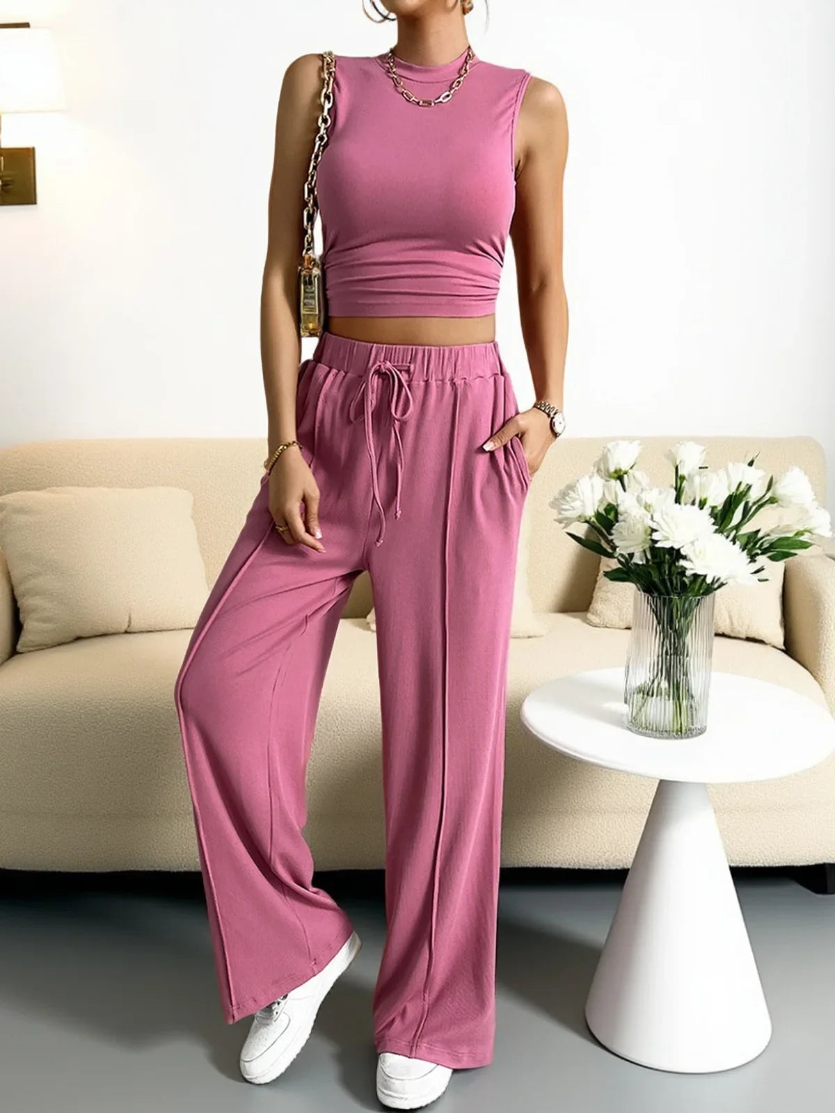 Sonia Casual Two-Piece Trouser Set