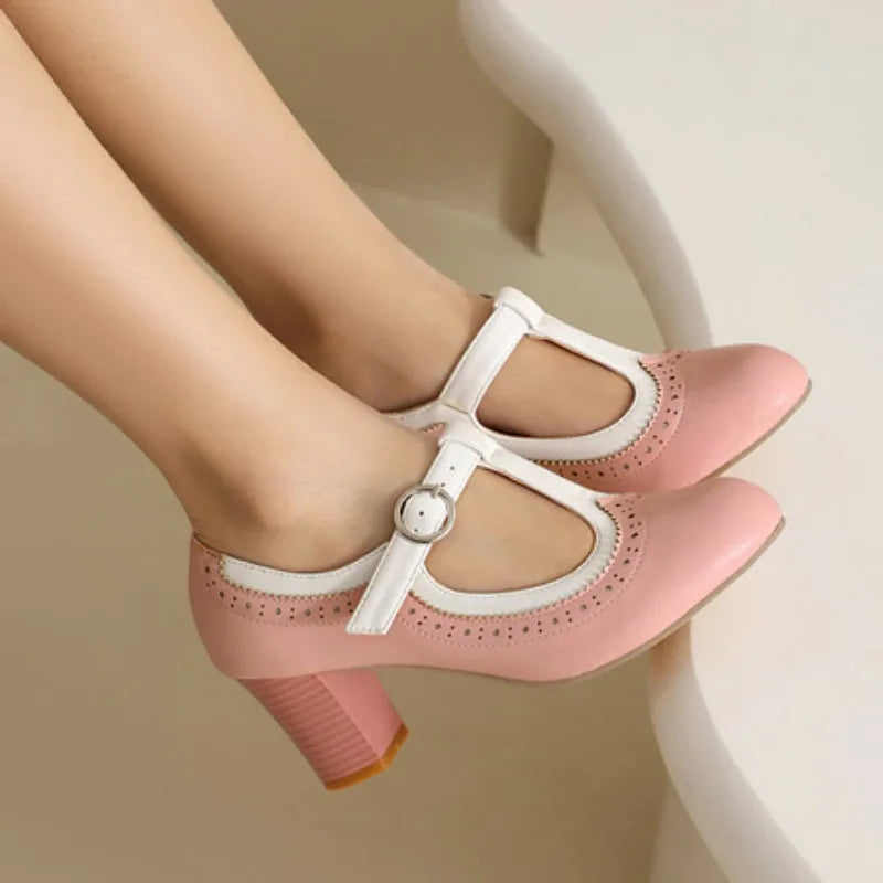 Rosette Mary-Jane Heels