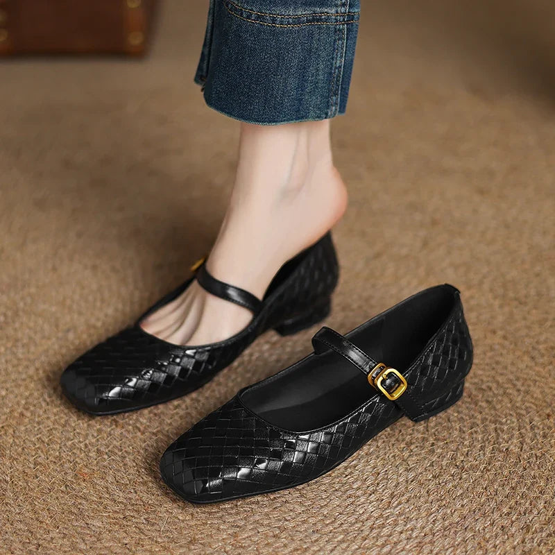 Rosalia Genuine Leather Mules