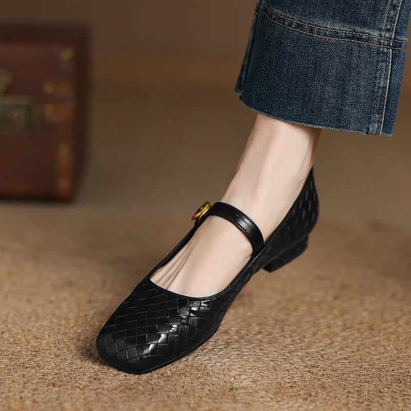 Rosalia Genuine Leather Mules