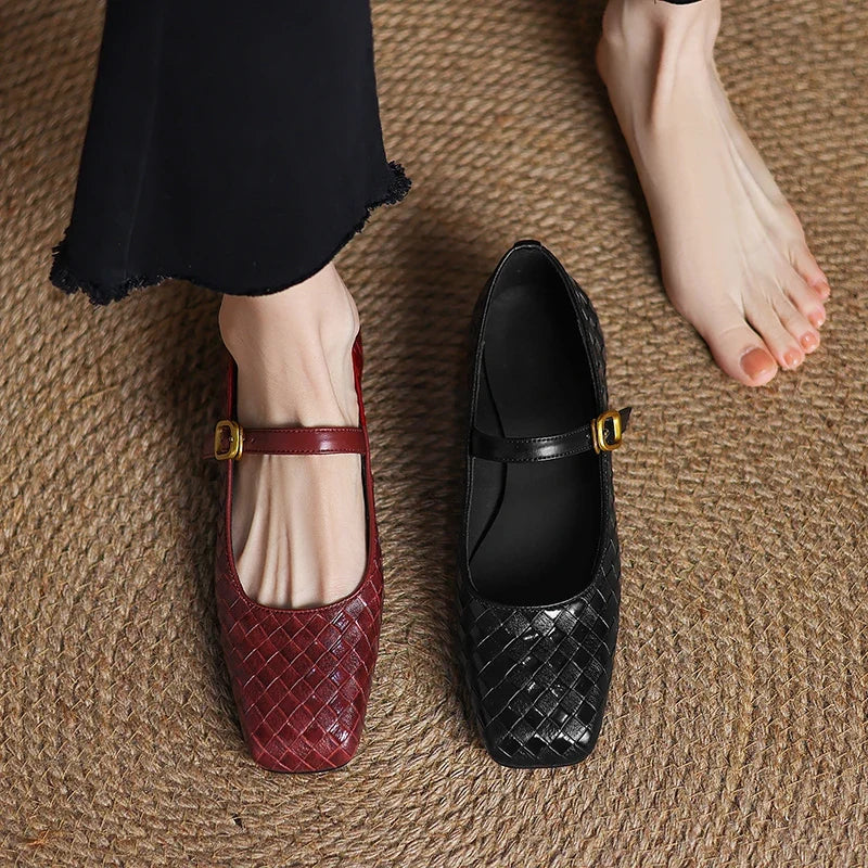 Rosalia Genuine Leather Mules