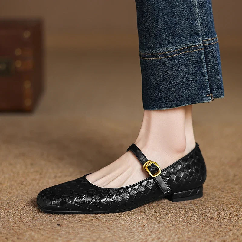 Rosalia Genuine Leather Mules