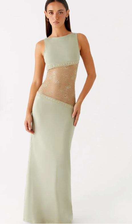 Livia Jersey Low-Back Maxi Dress