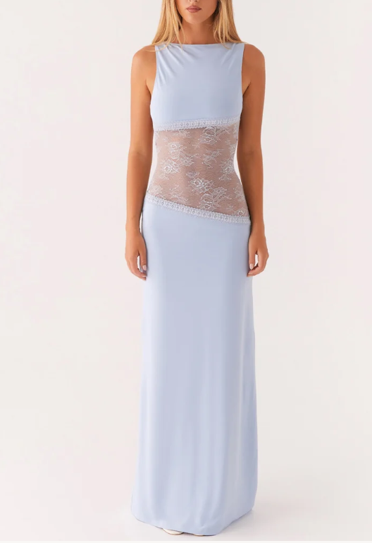 Livia Jersey Low-Back Maxi Dress