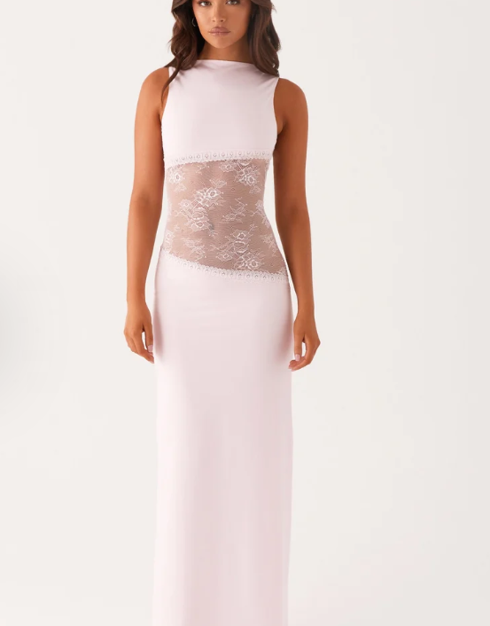 Livia Jersey Low-Back Maxi Dress