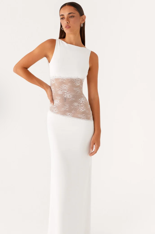 Livia Jersey Low-Back Maxi Dress