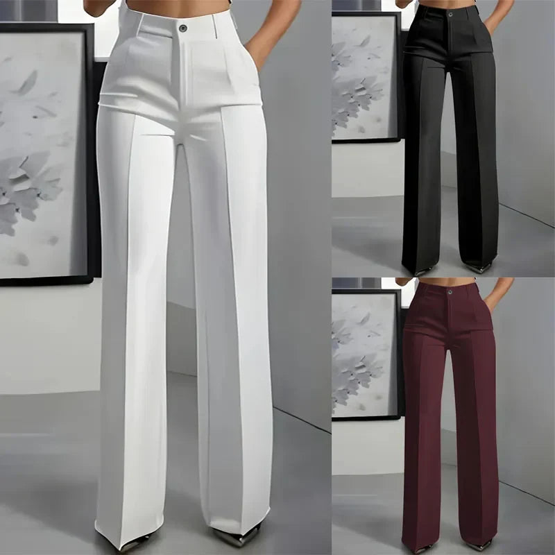 Waverly High-Waist Tailored Trousers