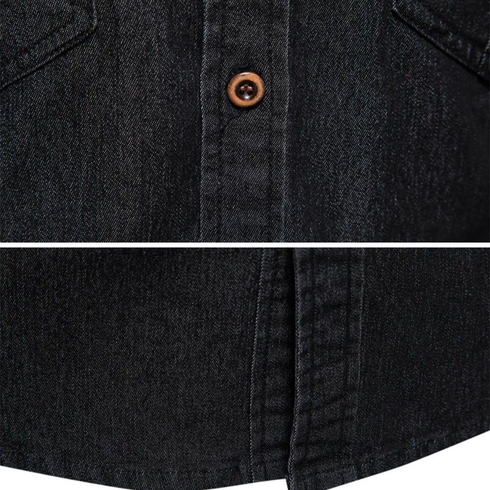 Ansel Denim Polo Shirt