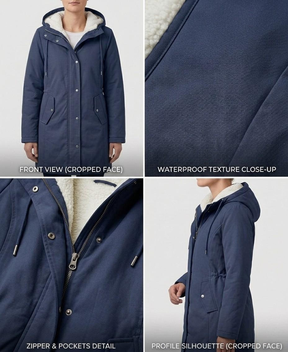Delilah Hooded Weatherproof Coat