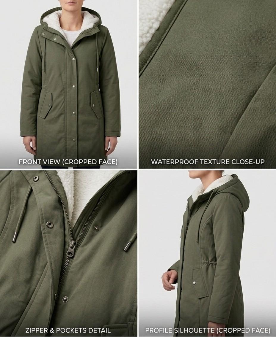 Delilah Hooded Weatherproof Coat