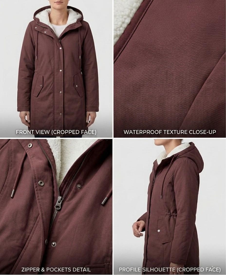 Delilah Hooded Weatherproof Coat