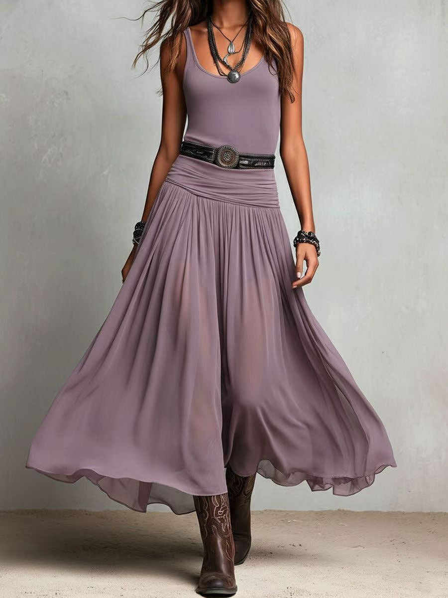 Adriana Tulle Maxi Dress