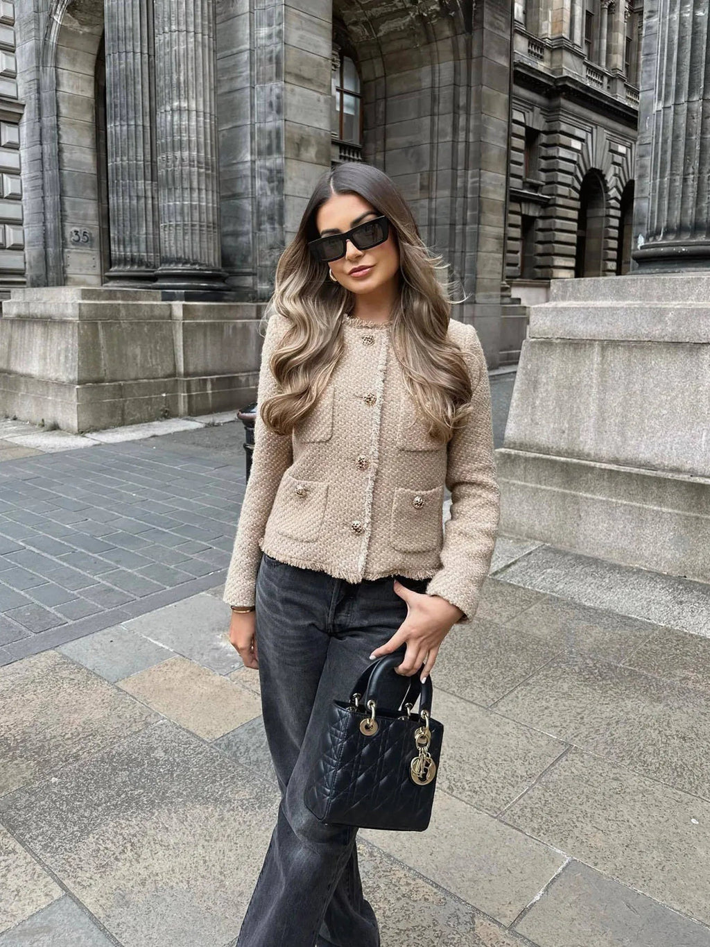 Trixie Structured Tweed Blazer