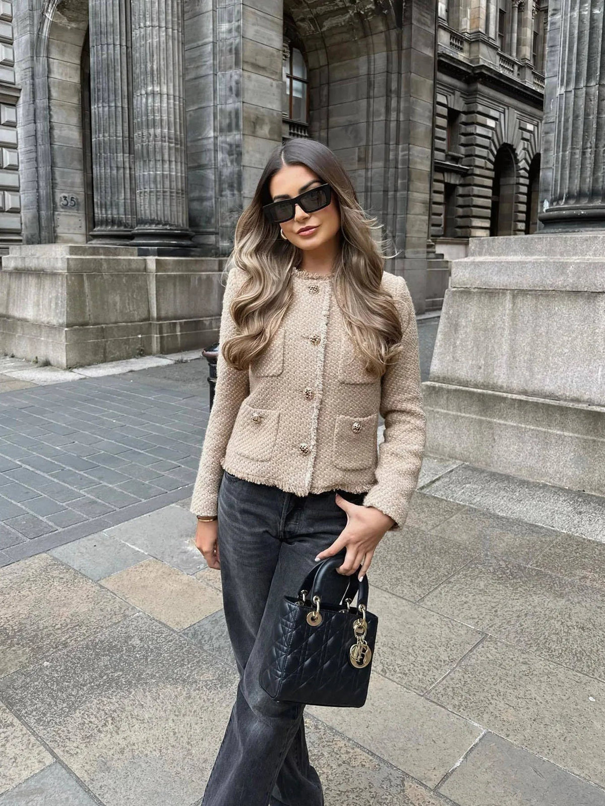 Trixie Structured Tweed Blazer