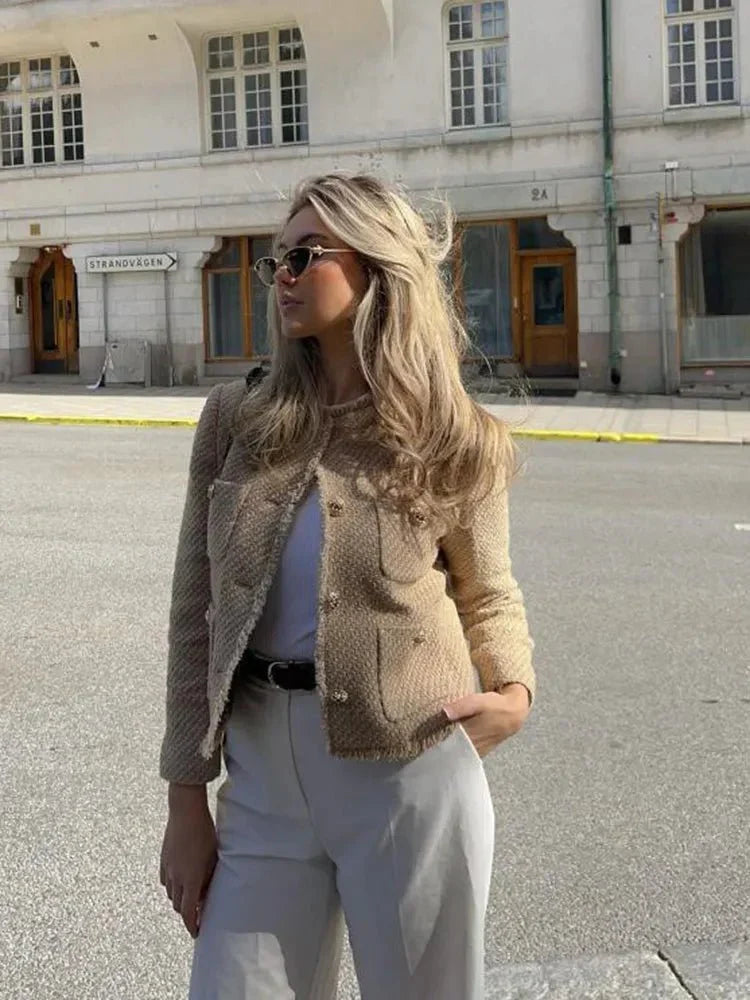 Trixie Structured Tweed Blazer