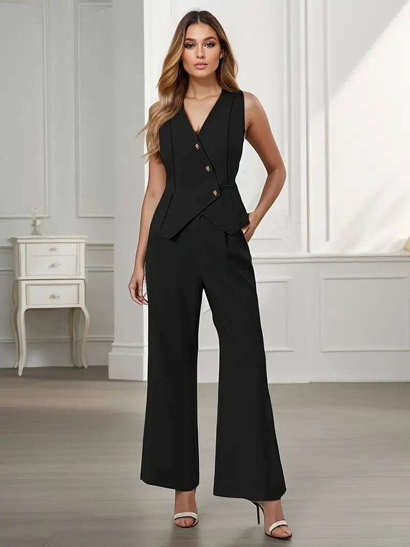 Averil Asymmetric Loungewear Set