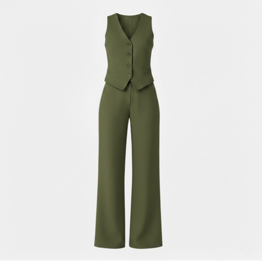 Vivi Waistcoat & Wide-Leg Trouser Set