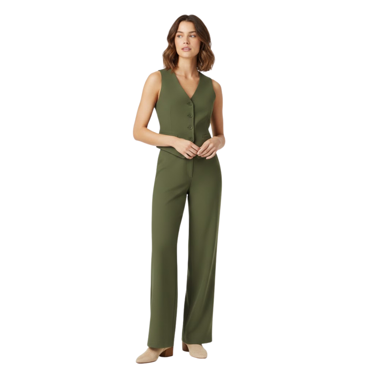 Vivi Waistcoat & Wide-Leg Trouser Set