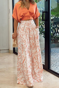 Vela V-Neck Crop Top & Wide-Leg Trouser Set