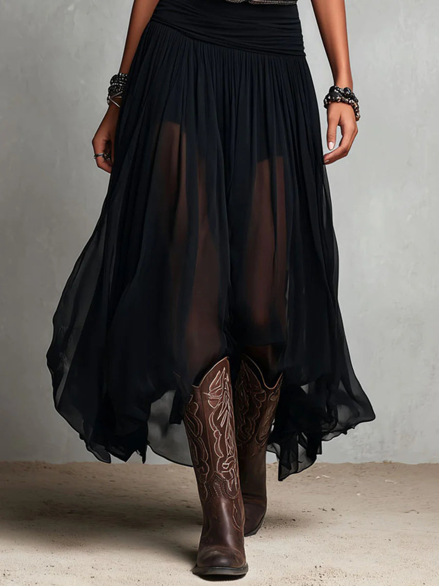 Adriana Tulle Maxi Dress