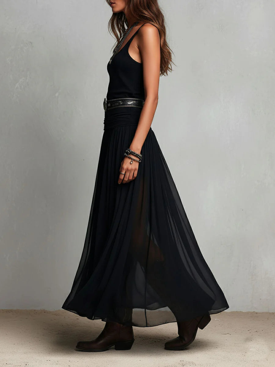 Adriana Tulle Maxi Dress