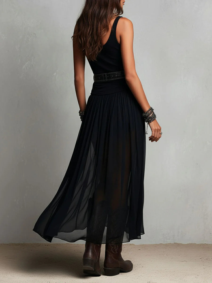 Adriana Tulle Maxi Dress