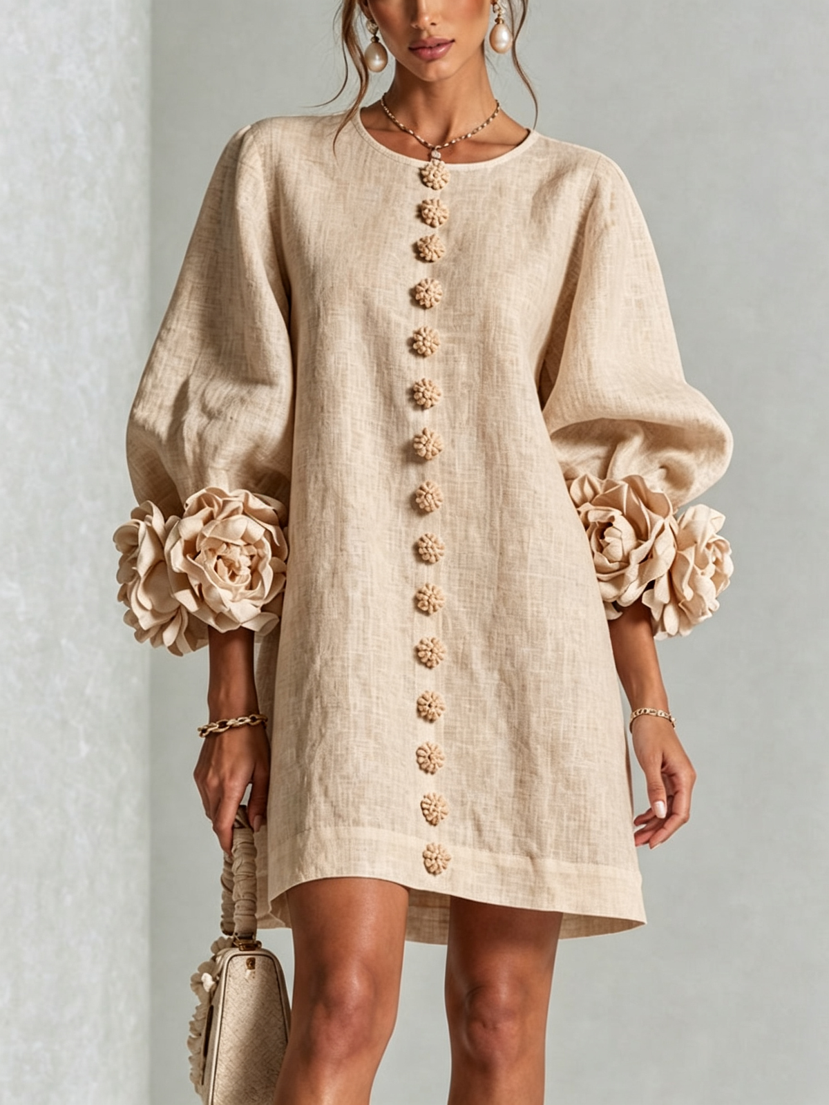 Blossom White Floral Mini Dress