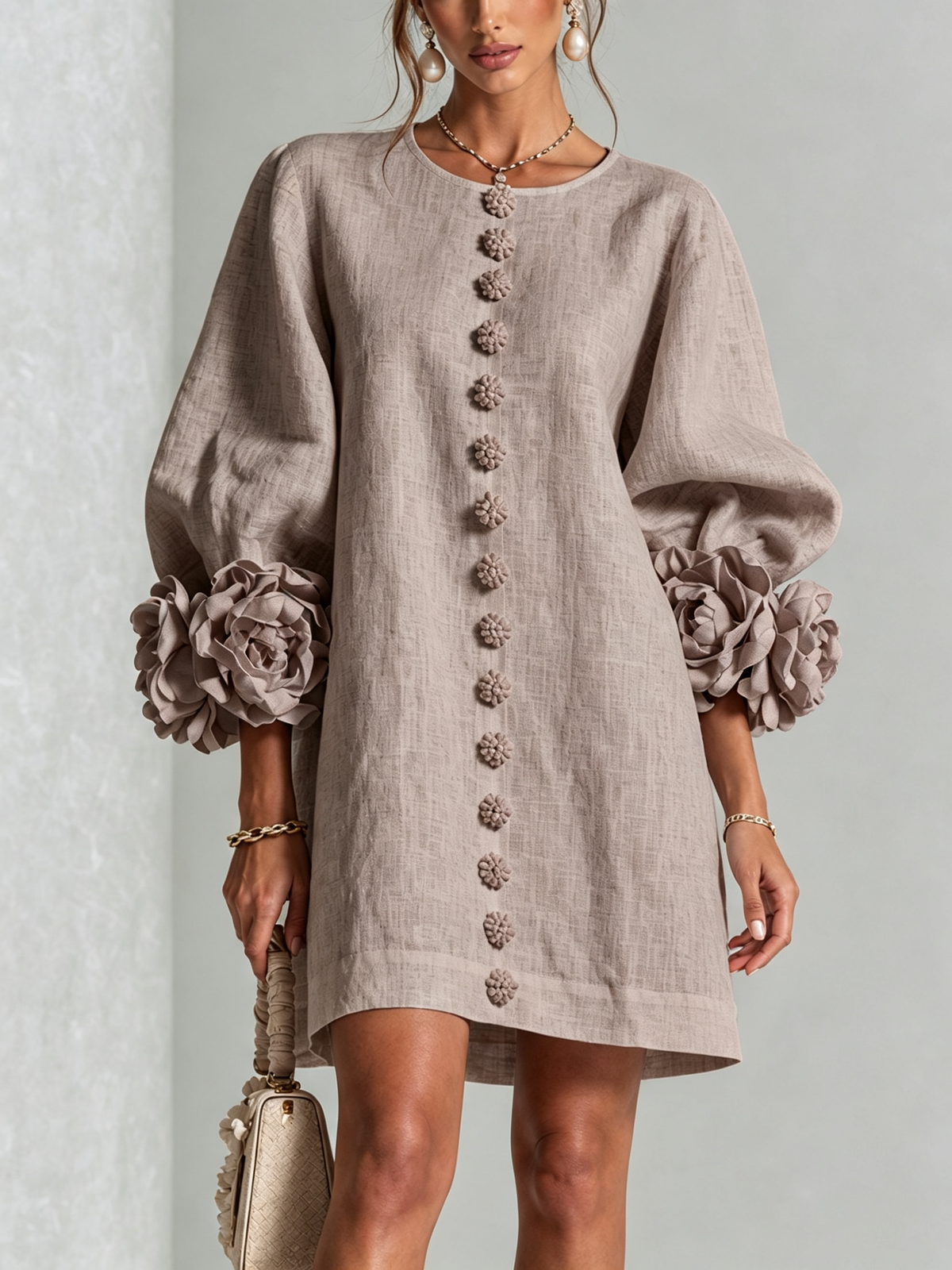 Blossom White Floral Mini Dress