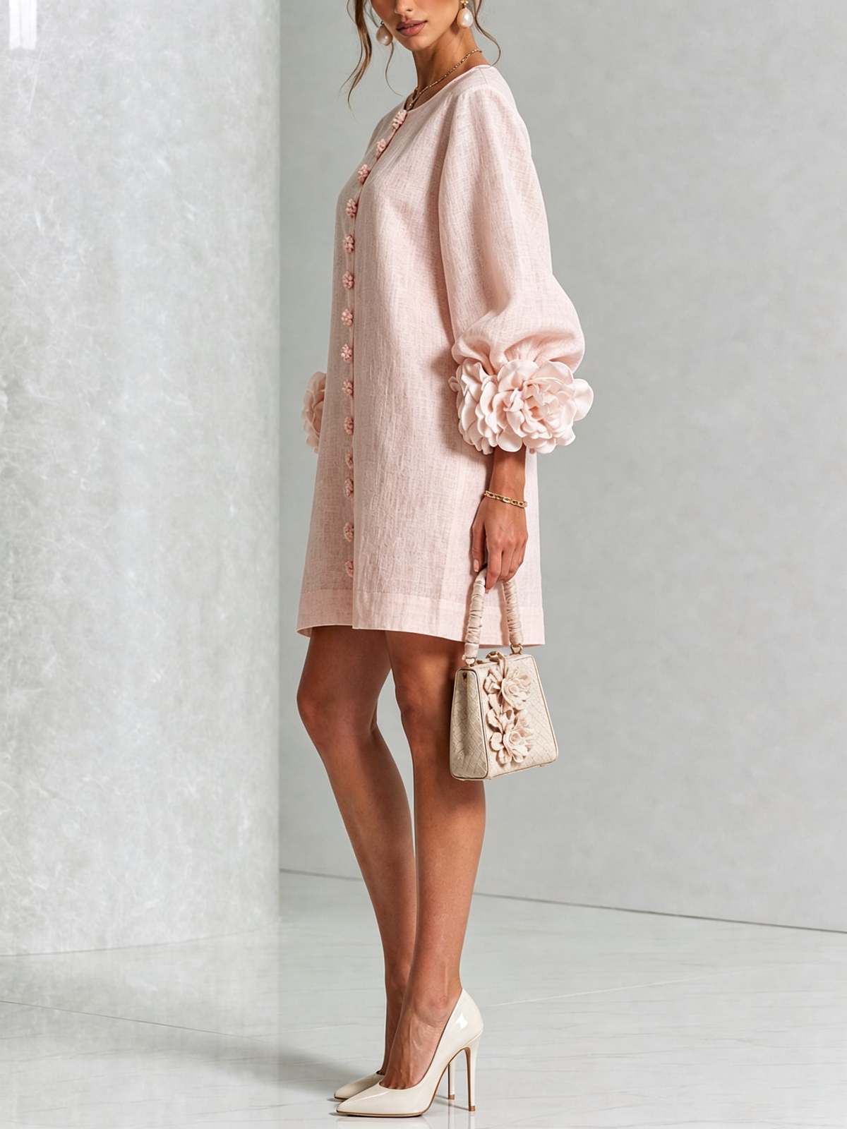 Blossom White Floral Mini Dress
