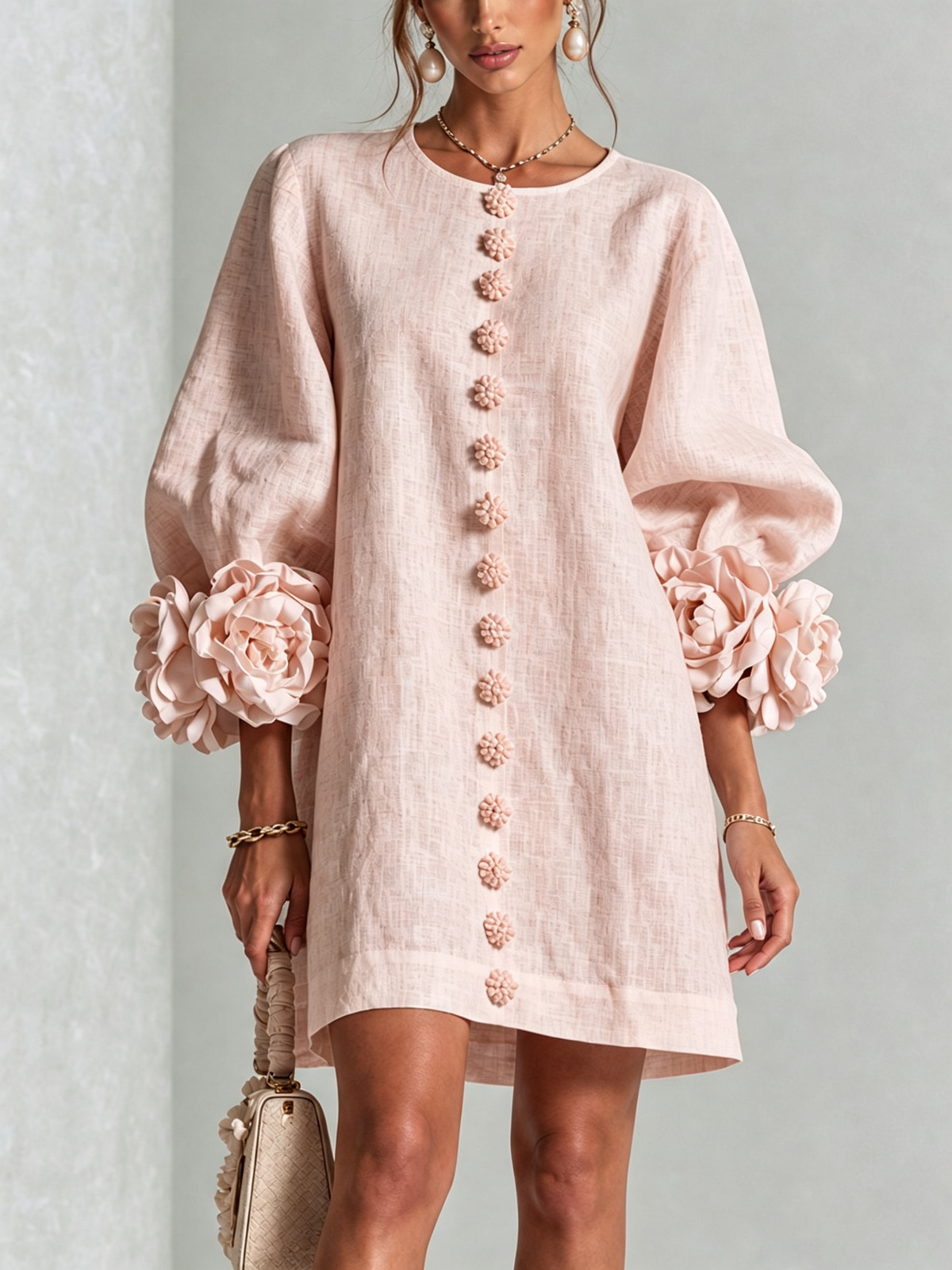 Blossom White Floral Mini Dress