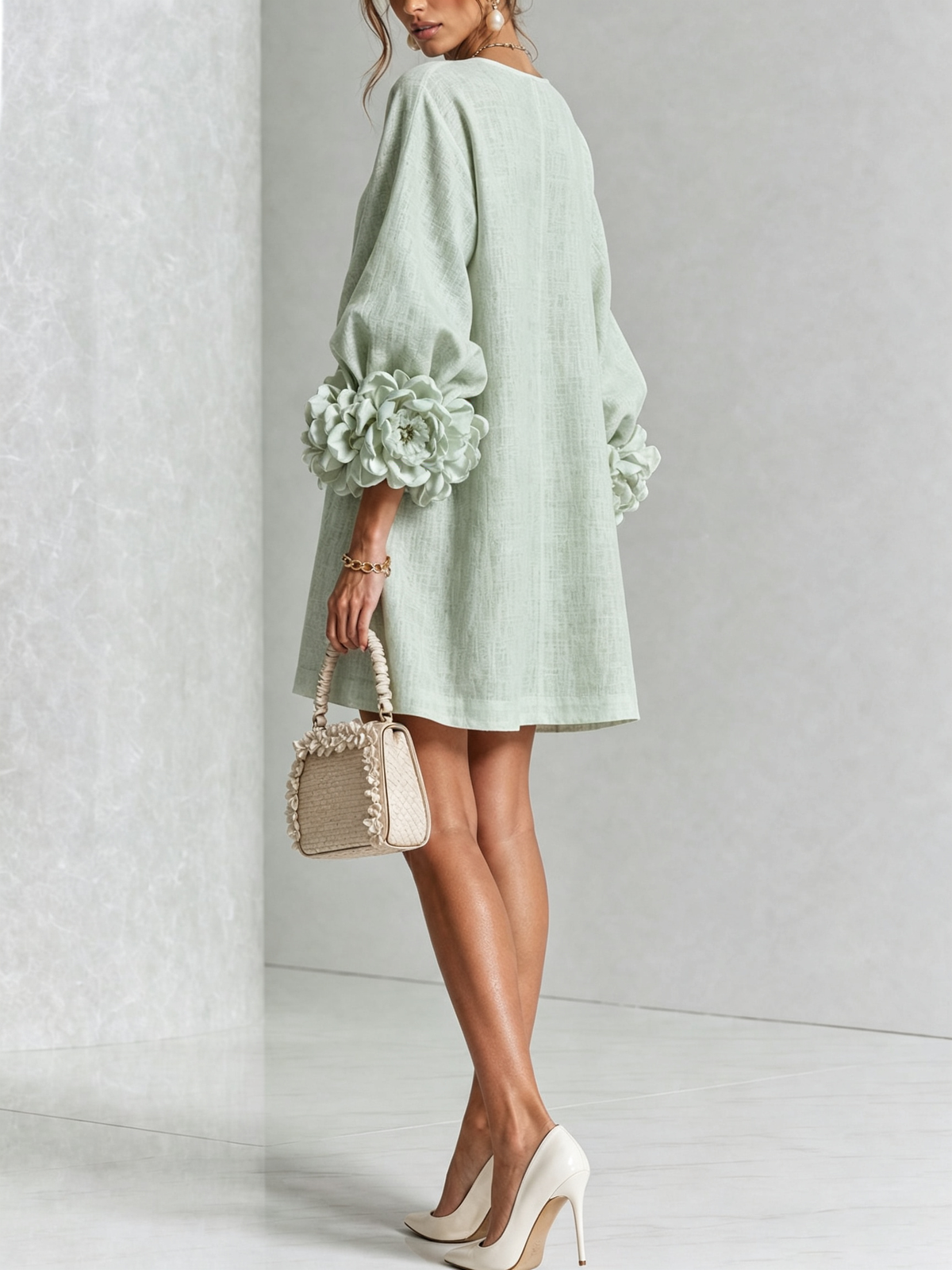 Blossom White Floral Mini Dress