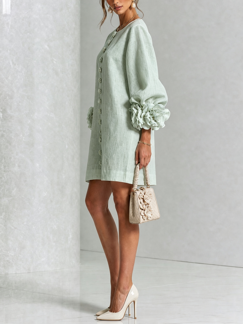 Blossom White Floral Mini Dress