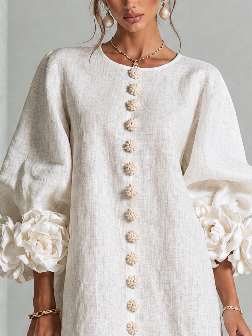 Blossom White Floral Mini Dress