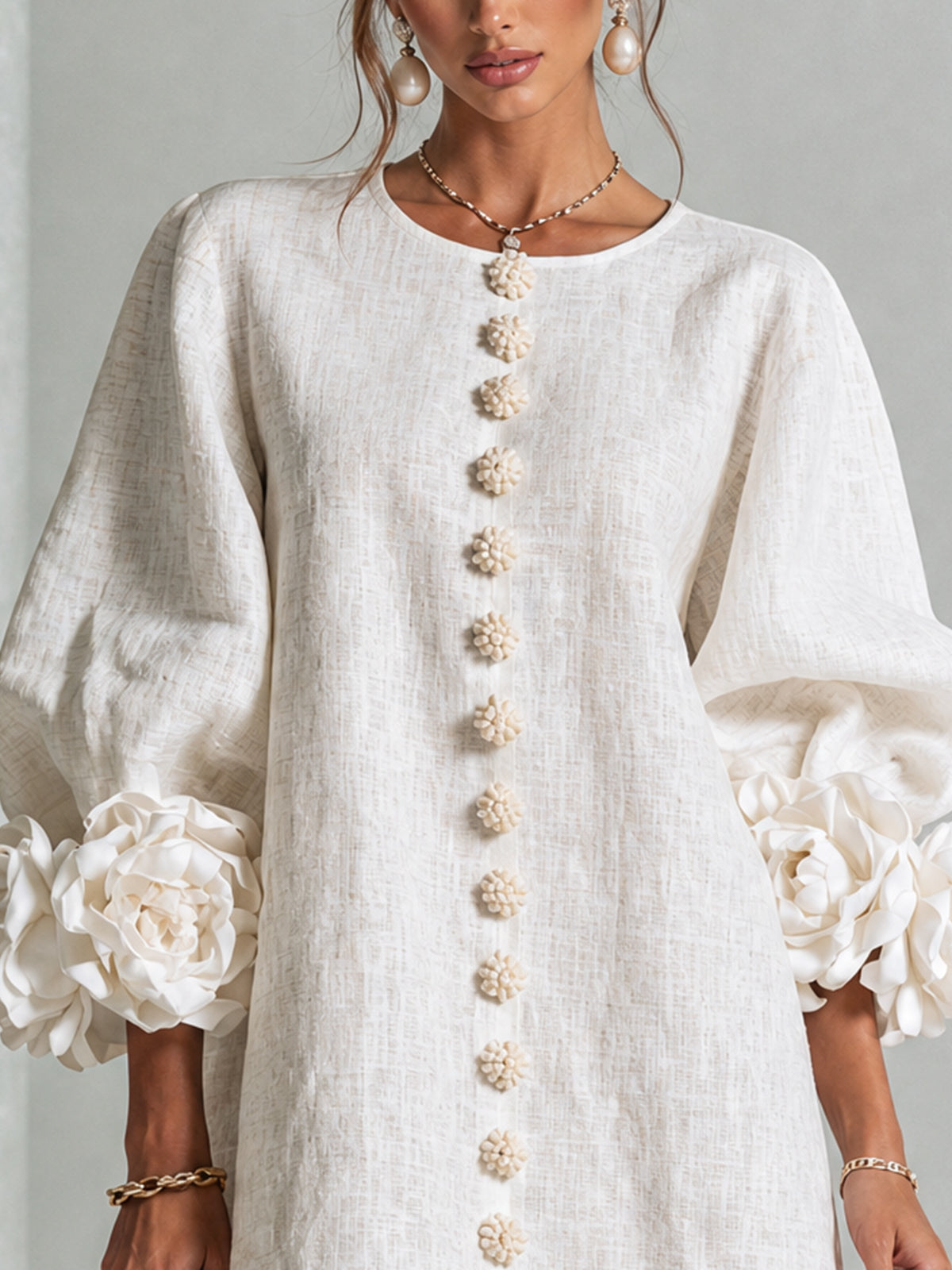 Blossom White Floral Mini Dress
