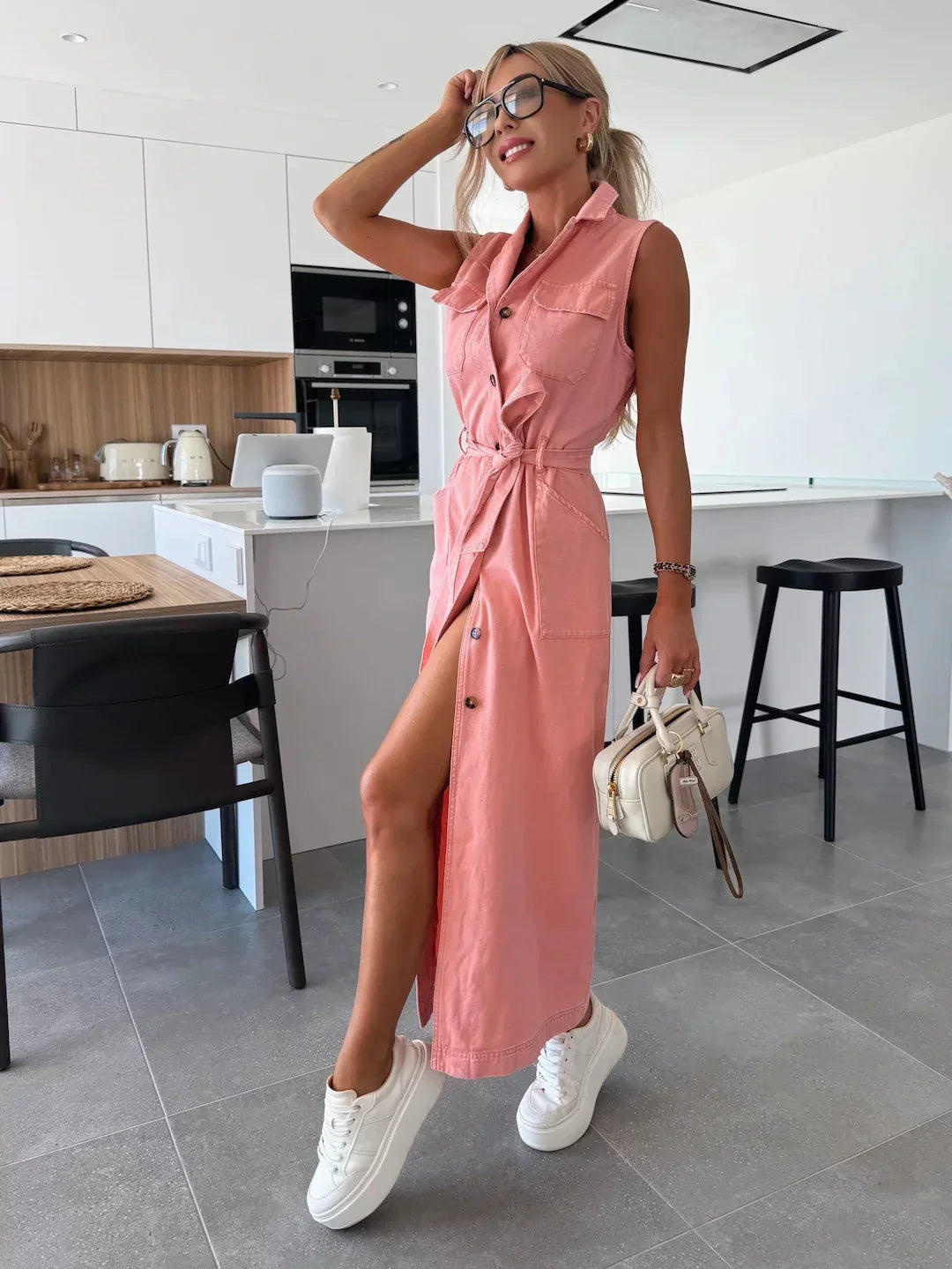 Isabelle Maxi Denim Dress