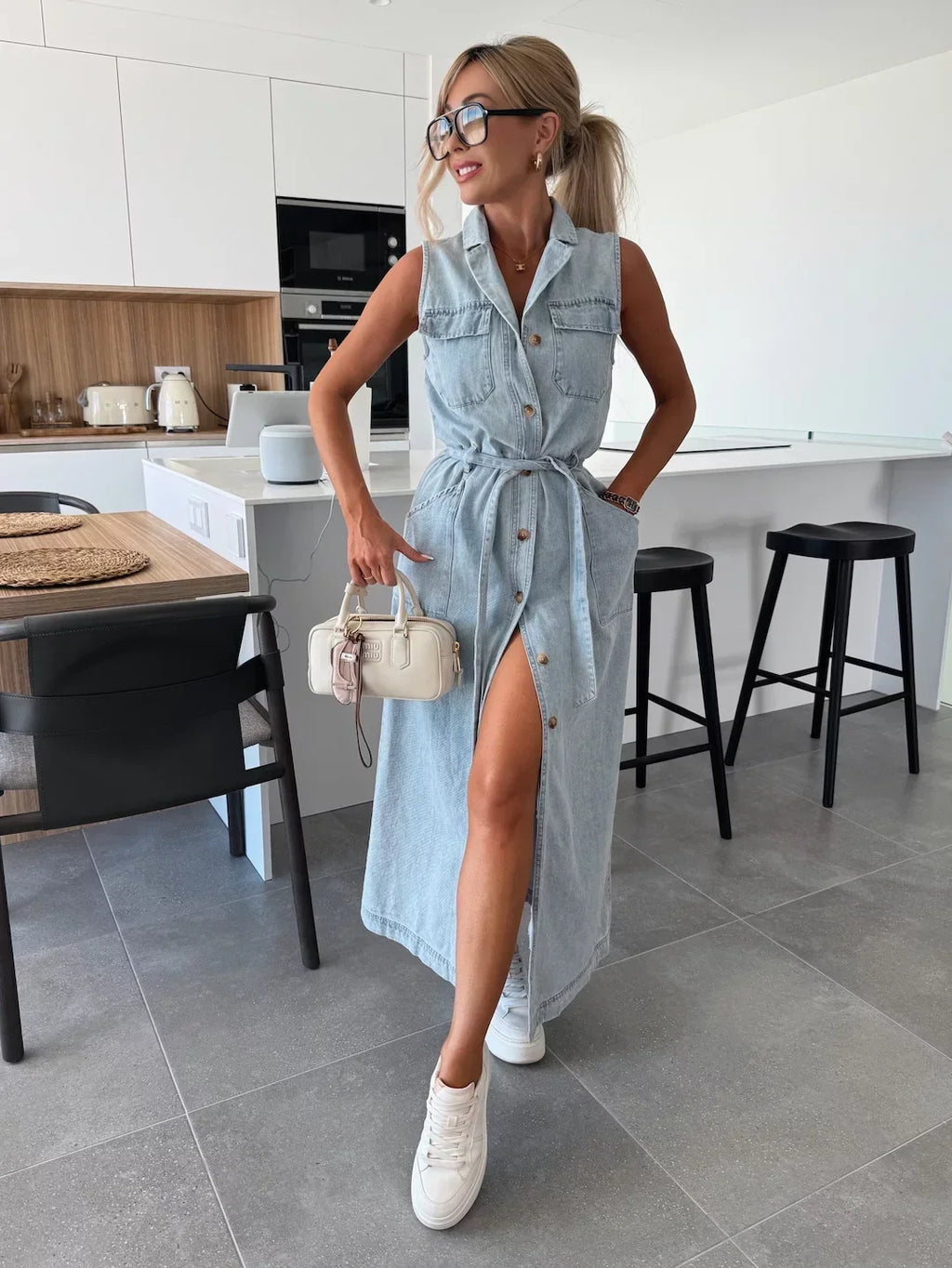 Isabelle Maxi Denim Dress
