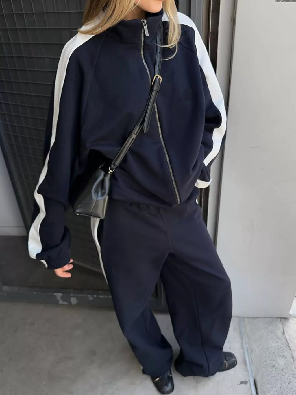 Xara Zip-Front Sport Two-Piece Set