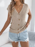 Thora Textured Cap-Sleeve Cardigan