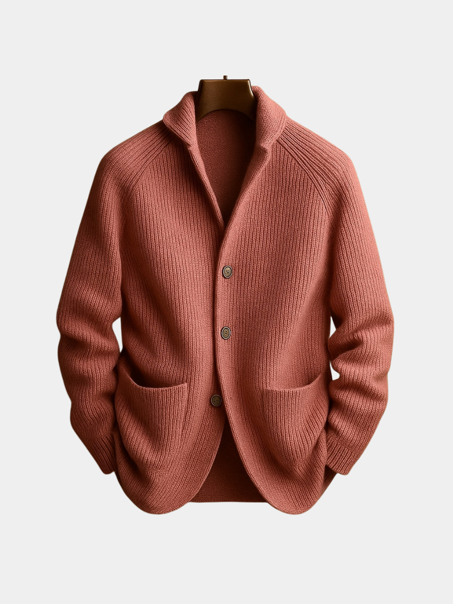 Ambrose Corded Wool-Blend Cardigan