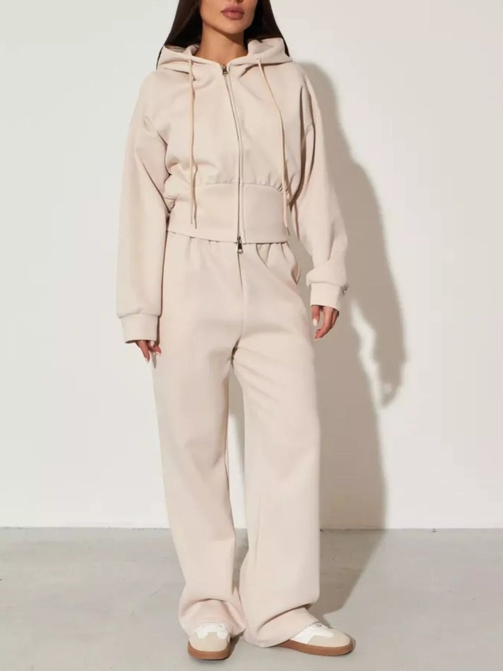 Xandra Hoodie & Wide-Leg Trouser Set