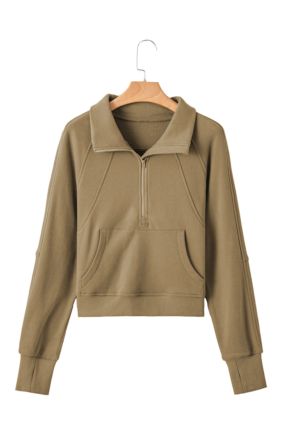 Tamsin Thumb-Hole Zip Sweatshirt