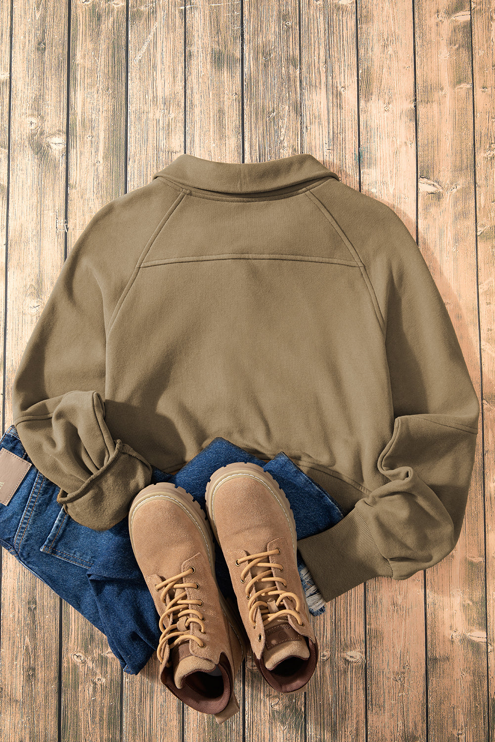 Tamsin Thumb-Hole Zip Sweatshirt