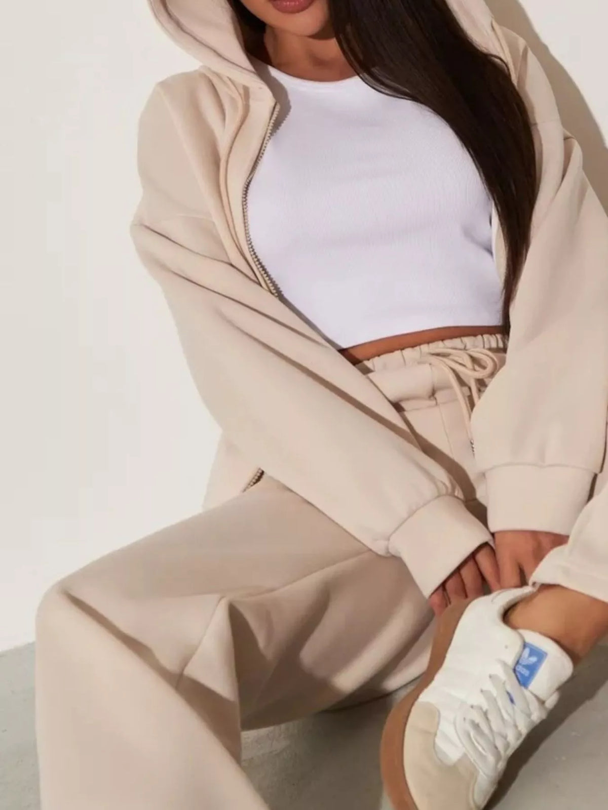 Xandra Hoodie & Wide-Leg Trouser Set